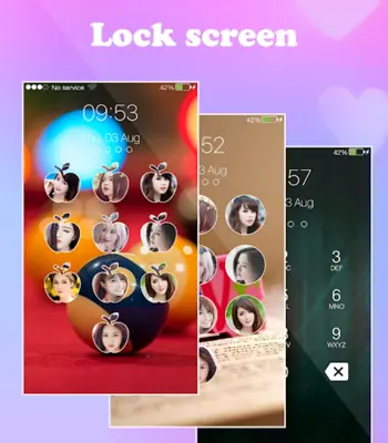 love keypad lockscreen android App screenshot 1